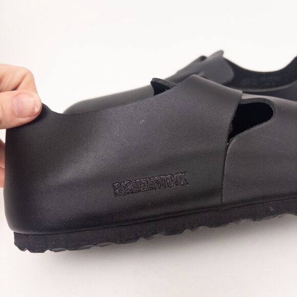 Birkenstock London Black Oiled Clog Shoes Size 42 Narrow - Picture 7 of 12